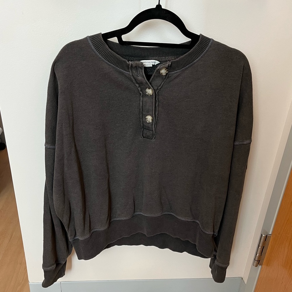 Button Up Crewneck